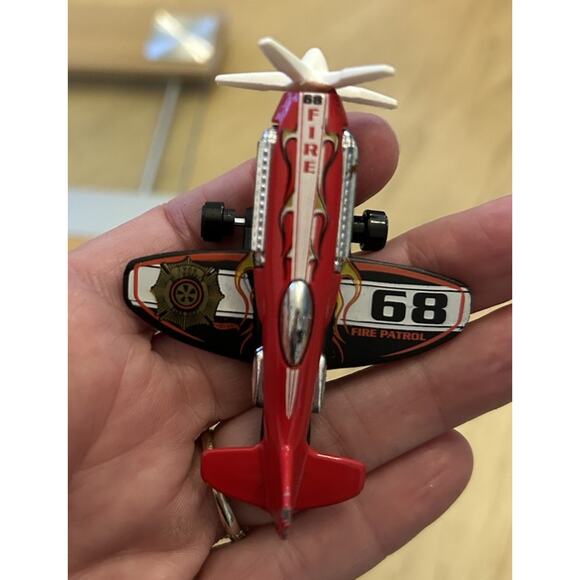 Hot Wheels C2719 Fire Patrol 68 Propeller Plane Die Cast Airplane Diecast 2003 - Picture 8 of 8